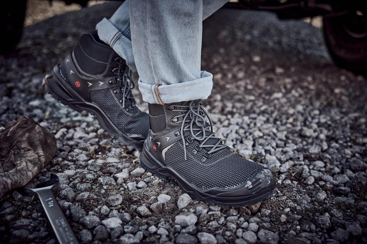 BAAK Sicherheitsstiefel Brandon S7S FO LG SR ESD – Putek-Textil, Stahlkappe, Gr. 38