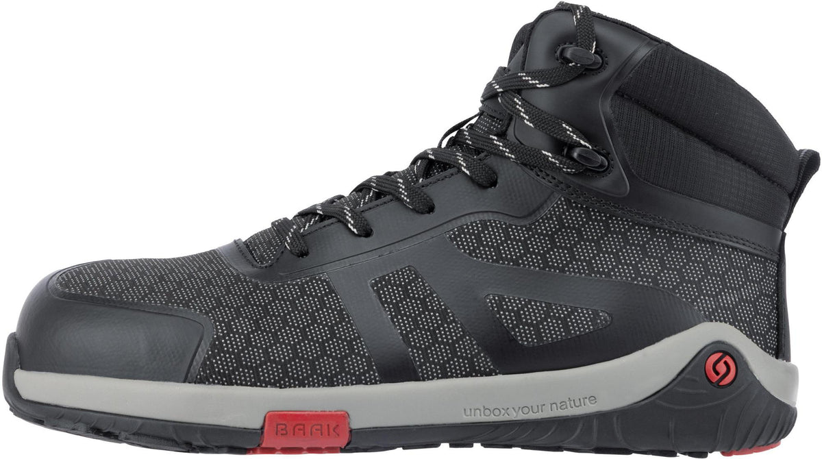 BAAK Sicherheitsstiefel Pegasus S3S ESD – Barefoot Zero-Decksohle, Alu-Flexkappe, Gr. 36