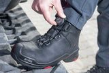 BAAK Sicherheitsstiefel Braxton S3 HI HRO SRC mit BOA® Fit System, Rindleder, schwarz/rot