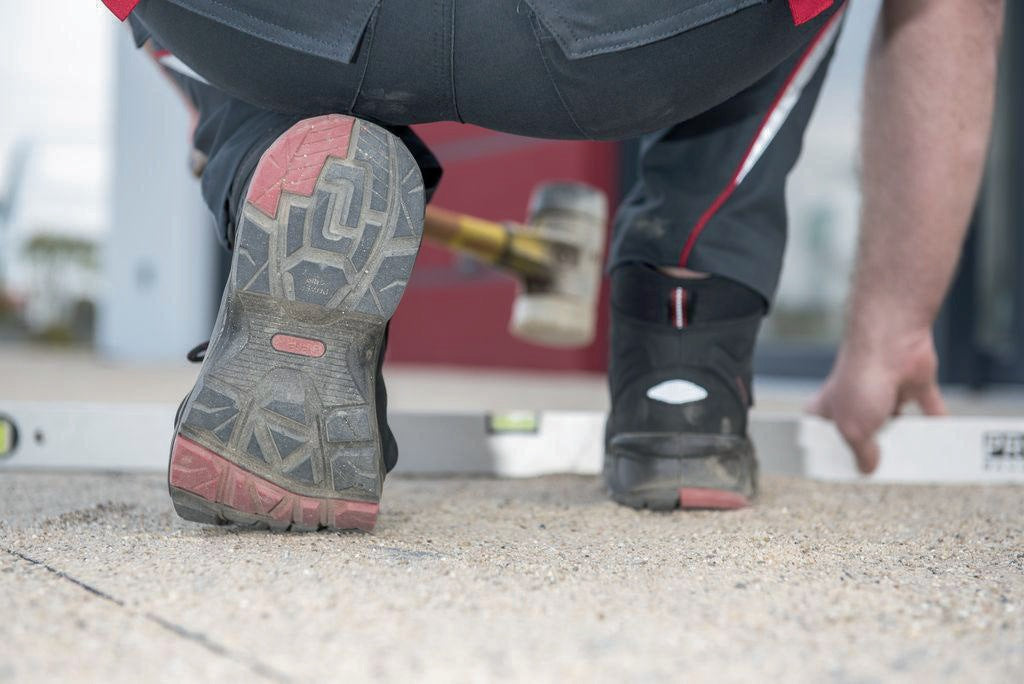 BAAK Sicherheitsstiefel Braxton S3 HI HRO SRC mit BOA® Fit System, Rindleder, schwarz/rot