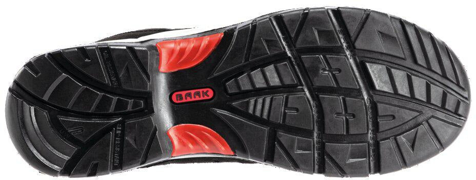 BAAK Sicherheitssandale Hardy Mikrofaser S1P SRC ESD in Schwarz/Grau, Gr. 40