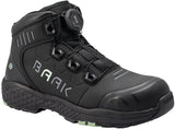 BAAK Damensicherheitsstiefel Alessia S3S ESD Mikrofaser/TPU – Schwarz/Grün