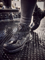 BAAK Damensicherheitsstiefel Alessia S3S ESD Mikrofaser/TPU – Schwarz/Grün