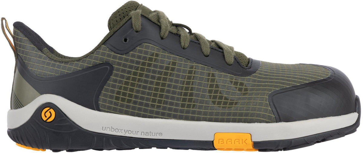 BAAK Sicherheitsschuh Pan S1PS FO HRO SR ESD – Barefoot Zero-Decksohle, Alu-Flexkappe, Gr. 36