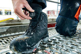 BAAK Sicherheitsstiefel Braxton S3 HI HRO SRC mit BOA® Fit System, Rindleder, schwarz/rot