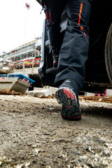 BAAK Sicherheitsstiefel Braxton S3 HI HRO SRC mit BOA® Fit System, Rindleder, schwarz/rot