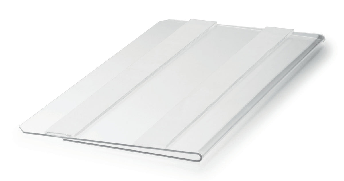 DURABLE Etikettentasche 100 x 38 mm selbstklebend transparent – scannertauglich & dokumentenecht