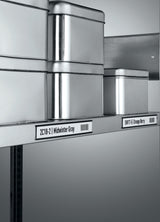 DURABLE Etikettenhalter 200x20 mm C-Profil magnetisch – 5 Stück inkl. DIN A5 Beschriftungsbogen
