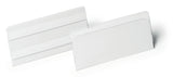 DURABLE Etikettentasche 100 x 38 mm selbstklebend transparent – scannertauglich & dokumentenecht