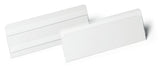 DURABLE Etikettentasche 100 x 38 mm selbstklebend transparent – scannertauglich & dokumentenecht