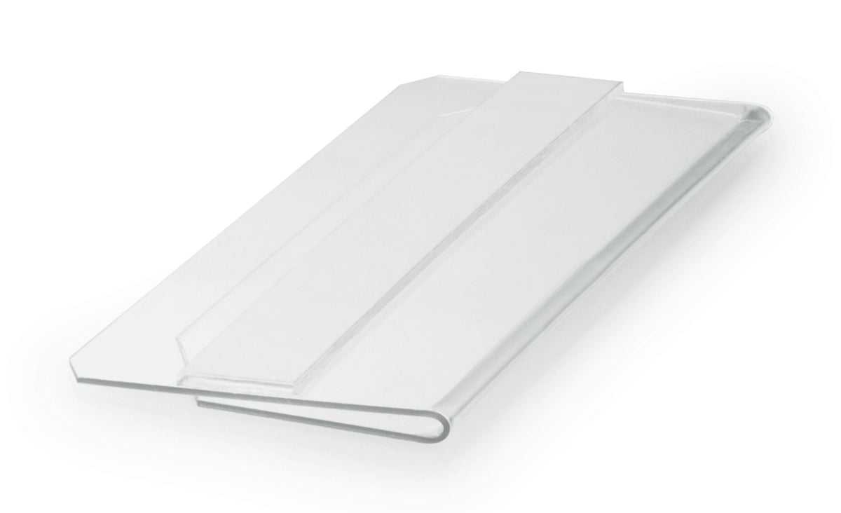DURABLE Etikettentasche 100 x 38 mm selbstklebend transparent – scannertauglich & dokumentenecht