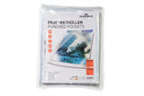 DURABLE Prospekthülle PREMIUM glasklar für Format A4, 235x15 mm, mit Lochrandverstärkung