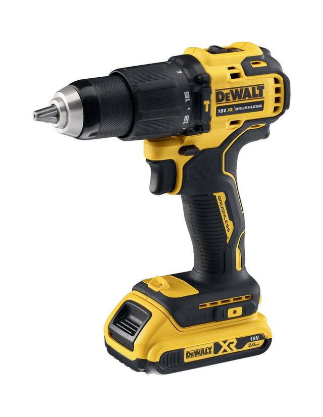 DEWALT Akku-Schlagbohrschrauber DCD709D2T 18V 2Ah 1,5-13mm bürstenlos