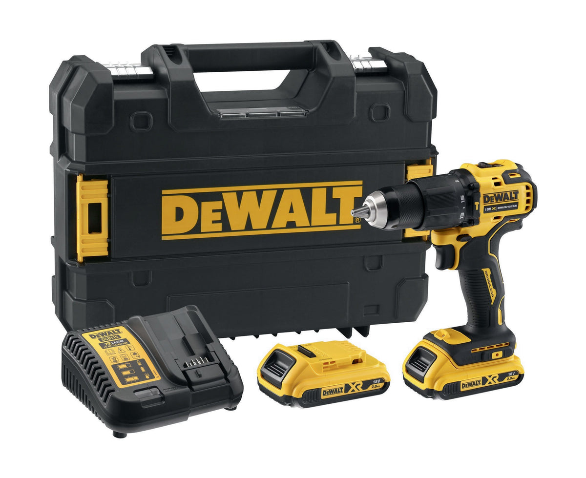 DEWALT Akku-Schlagbohrschrauber DCD709D2T 18V 2Ah 1,5-13mm bürstenlos