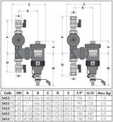 CALEFFI Schlammabscheider DIRTMAGPLUS mit Magnet, 3/4" – kontinuierlicher Schutz für Hydraulikkreisläufe