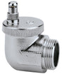 CALEFFI Aercal 504 Automatischer Schnellentlüfter 1/2" AG – Verchromt mit Aquastop
