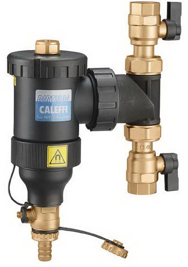 CALEFFI Schlammabscheider DIRTMAG mit Magnet, Technopolymer, 1 1/4" IG, Serie 545