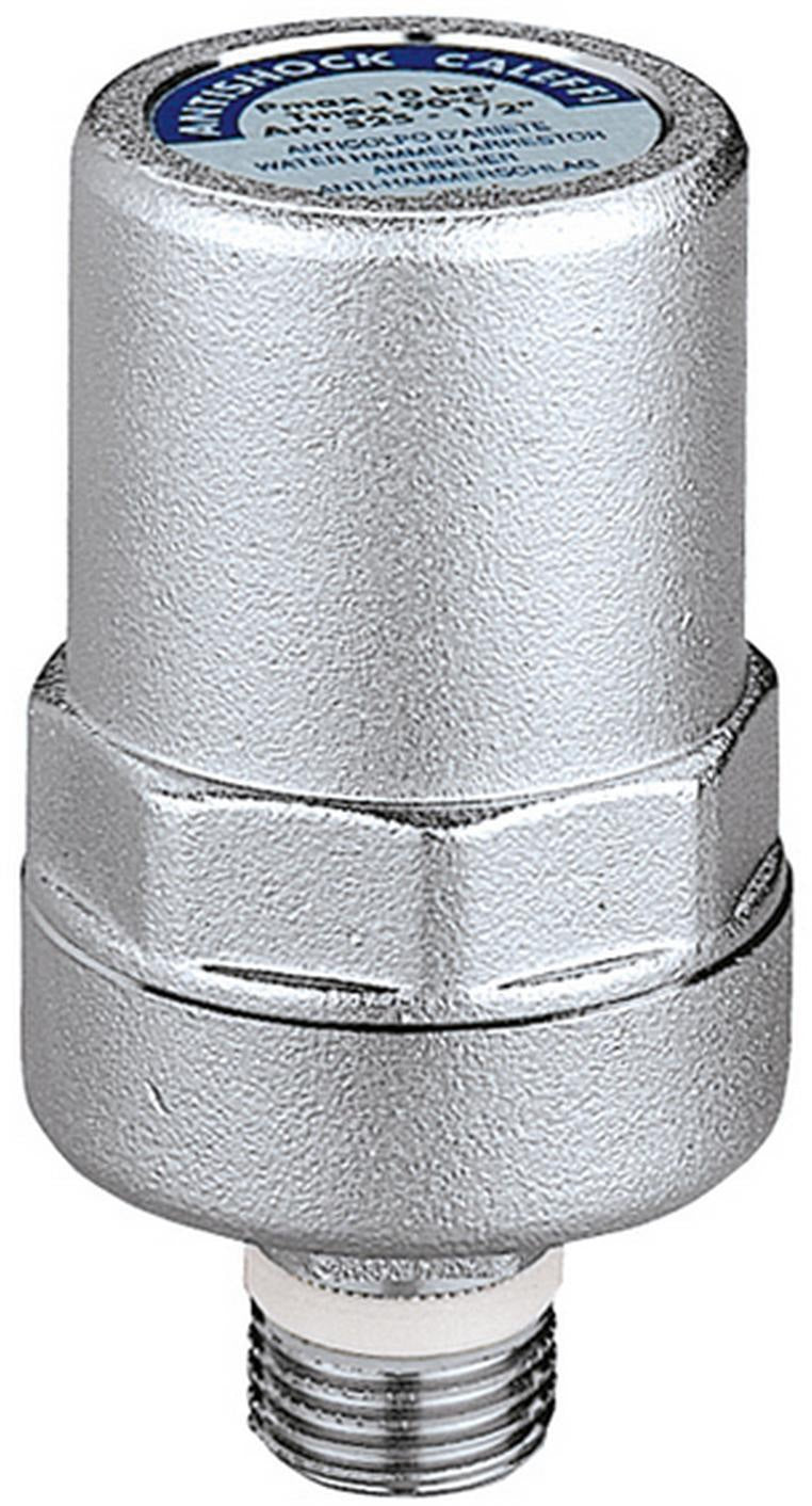 CALEFFI CA Antishock Wasserschlagdämpfer 1/2" – Messing verchromt, 10 bar