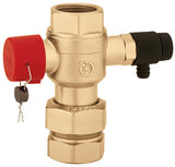 CALEFFI Kappenventil 3/4" für Ausdehnungsgefäß – bis 350 kW, mit Entleerung
