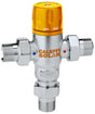CALEFFI Solar-Thermomischer 252 verchromt, 3/4" AG, 30-65 °C einstellbar