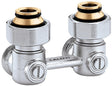 CALEFFI Zweirohr Hahnblock Eck 3/4" AG x 3/4" AG mit Konus – Serie 301