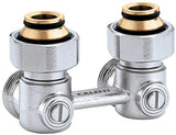 CALEFFI Zweirohr Hahnblock Eck 3/4" AG x 3/4" AG mit Konus – Serie 301