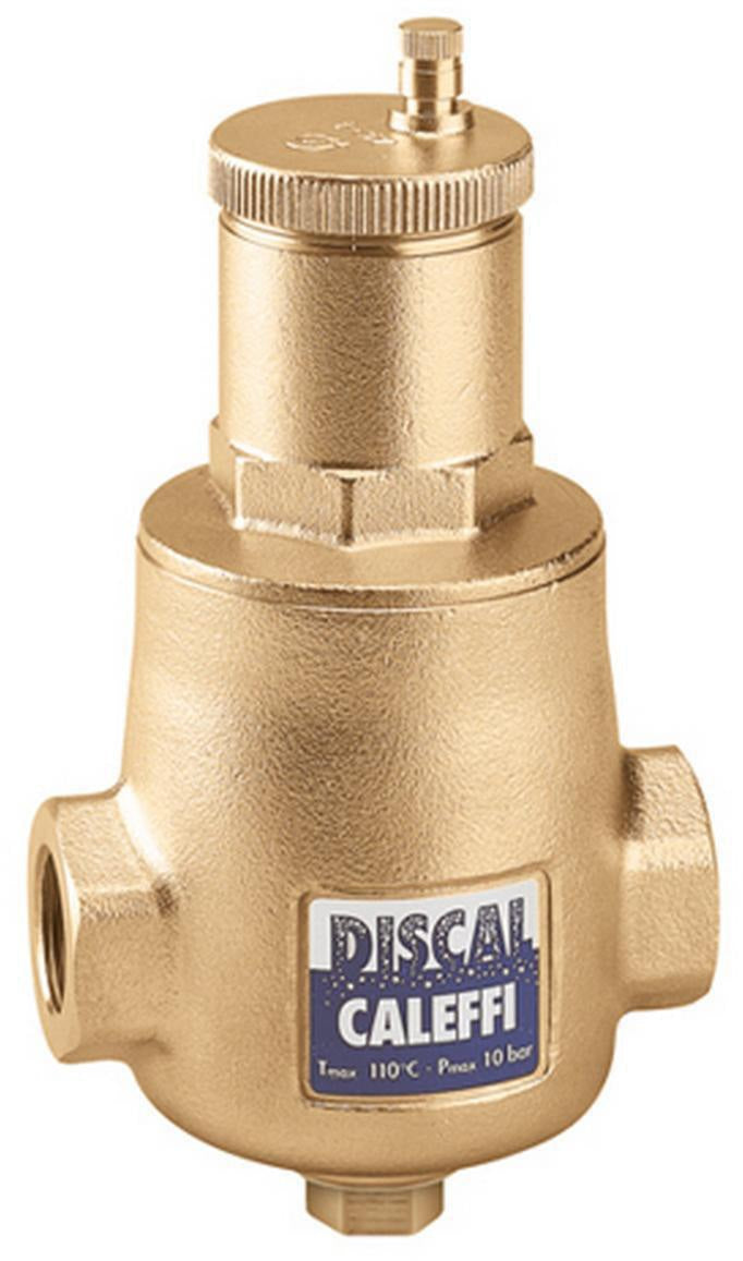 CALEFFI Microblasenabscheider 551 1" IG – Messing Luftabscheider für Heizungsanlagen bis 110 °C