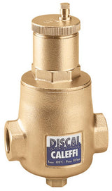 CALEFFI Microblasenabscheider 551 1" IG – Messing Luftabscheider für Heizungsanlagen bis 110 °C