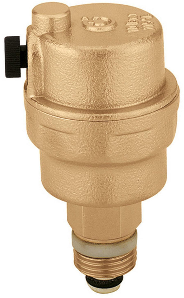 CALEFFI Automatischer Schnellentlüfter 3/8" AG mit Absperrventil Robocal – Serie 502