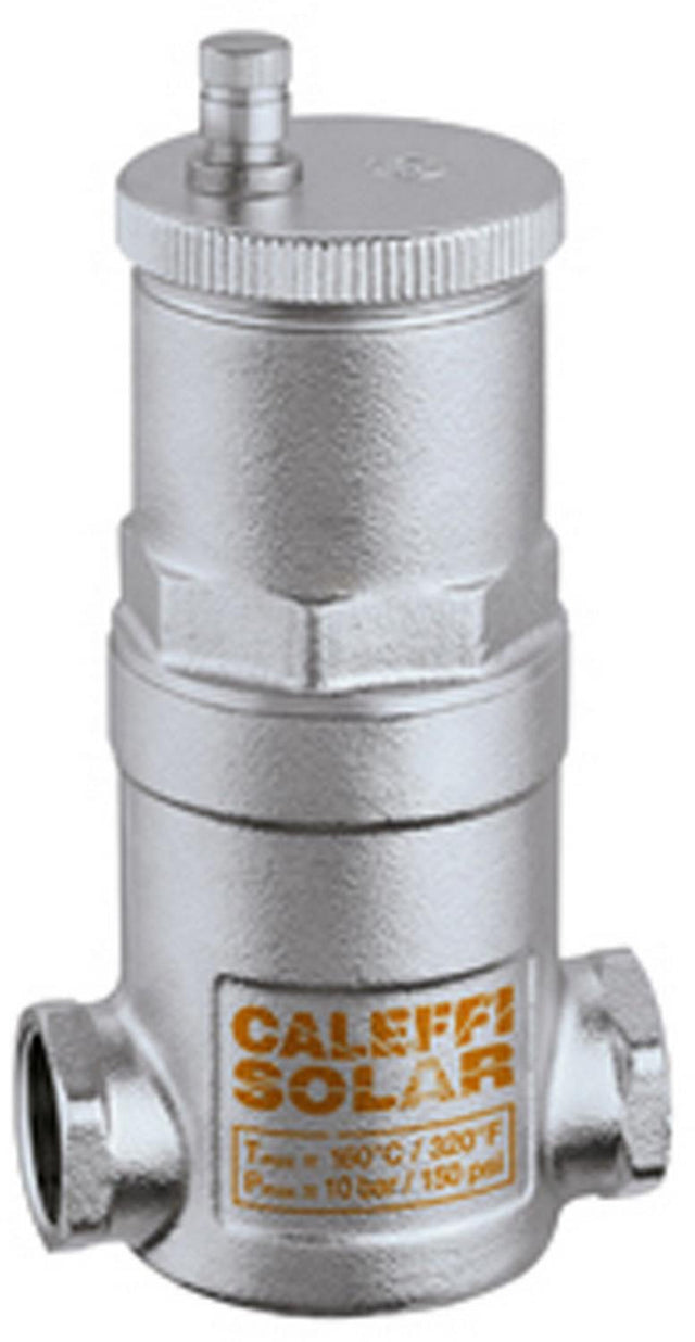 CALEFFI Mikroblasenabscheider Solar 3/4" IG – Serie 251 für waagerechten Einbau