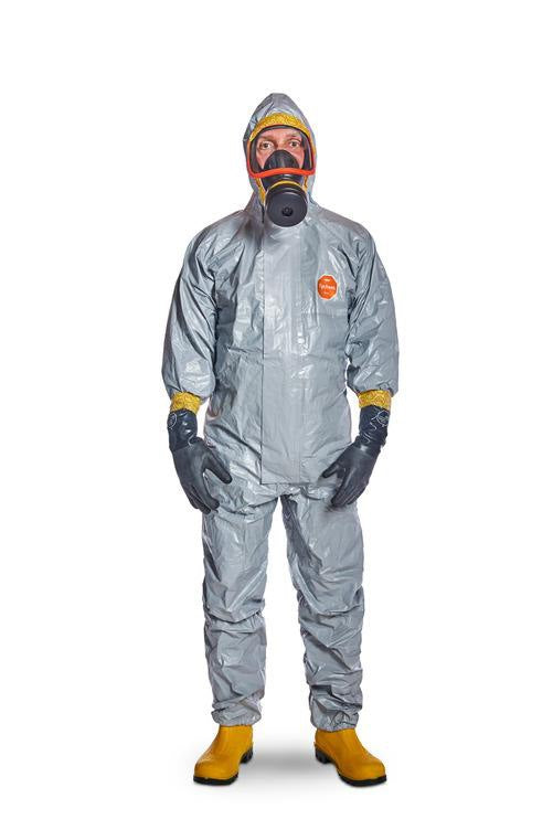 DUPONT Schutzoverall Tychem® 6000 F Gr.L grau PSA III – Chemikalienschutz Typ 3B-6B