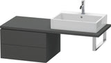 Duravit L-Cube Konsolenunterschrank 620 mm Weiß Matt mit 2 Schubkästen und Tip-on-Technik