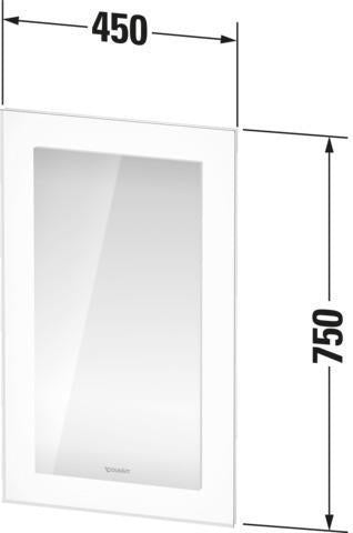 DURAVIT White Tulip WT7060 Spiegel 750 mm mit Beleuchtung, Heizung & Sensorschalter von Philippe Starck