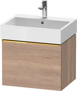 DURAVIT D-Neo Waschtischunterbau 584 mm wandhängend mit 1 Auszug, Griff Bronze, Weiß Matt