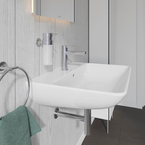 Duravit Waschtisch ME by Starck 650 mm Weiß Seidenmatt mit Überlauf und Hahnlochbank