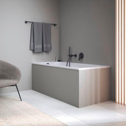 DURAVIT Qatego Einbauwanne 1500x750mm Acryl weiß, 1 Rückenschräge, Überlauf