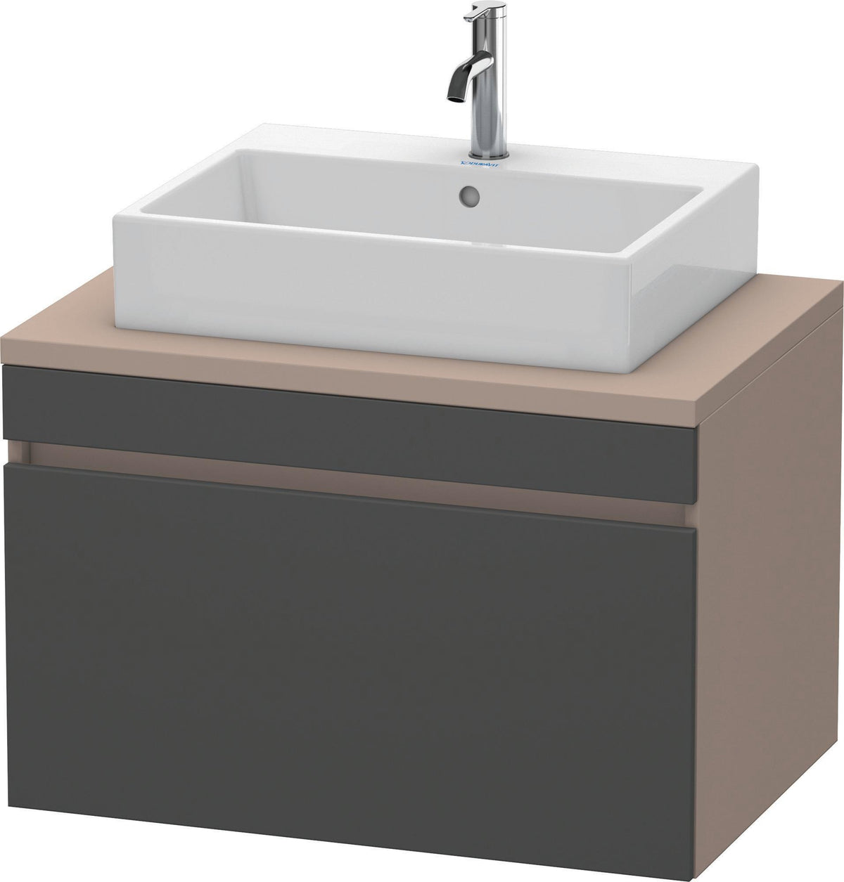 DURAVIT DuraStyle Konsolenunterschrank 800 mm betongrau matt mit 1 Auszug