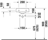 DURAVIT Handwaschbecken Architec 360 mm ohne Überlauf, mit Hahnlochbank, weiß