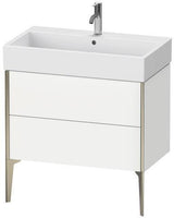 Duravit Waschtischunterbau XVIU 493x784x454mm Prof. Champ matt weiß matt – 2 Auszüge, Tip-On-Technik