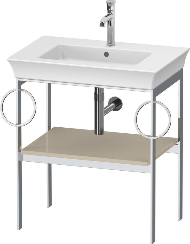 DURAVIT Metallkonsole White Tulip 760x684x450 mm Taupe Hochglanz mit Höhenausgleich