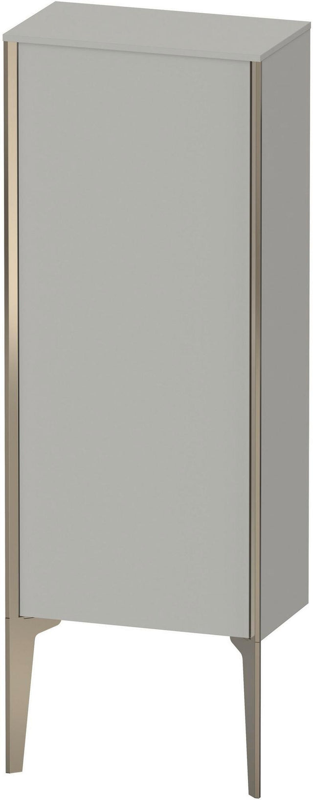 Duravit XViu Halbhochschrank 890 mm betongrau matt, wandhängend, Push-Open, Soft-Close