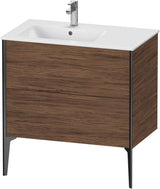 Duravit XViu Waschtischunterbau bodenstehend 810 mm mit 2 Auszügen, weiß matt, Tip-On Technik