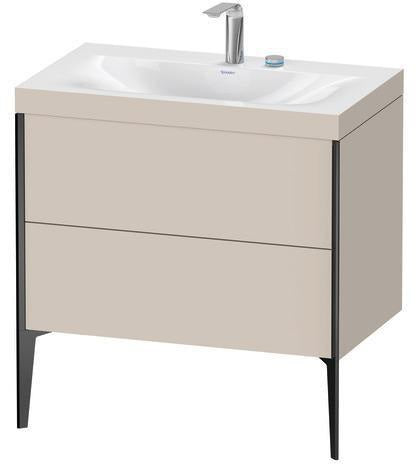 Duravit Möbelwaschtischset XVIU 800x480mm Chaos mit Möbelwaschtisch Viu und Unterbau