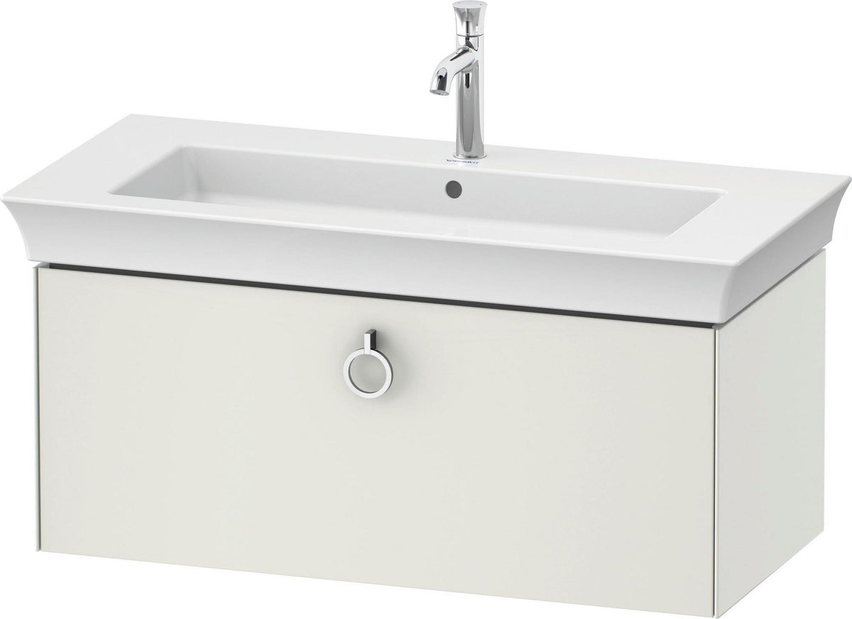 DURAVIT White Tulip Waschtischunterbau 984 mm, 1 Auszug, wandhängend, weiß seidenmatt, mit Griff