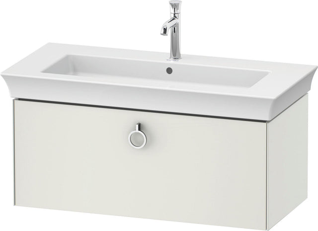 DURAVIT White Tulip Waschtischunterbau 984 mm, 1 Auszug, wandhängend, weiß seidenmatt, mit Griff