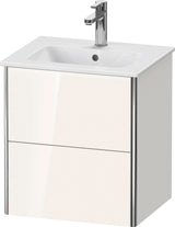 Duravit XSquare Waschtischunterbau wandhängend, 2 Schubkästen, Weiß Matt