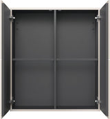 Duravit Halbhochschrank L-Cube 700 mm weiß hochglanz, 2 Türen, wandhängend
