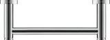 DURAVIT D-Code Wannengriff 200 mm Chrom – Wandmontage Haltegriff aus Metall