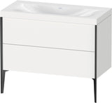 DURAVIT XViu c-bonded Waschtischset 1000 mm weiß bodenstehend mit 2 Auszügen