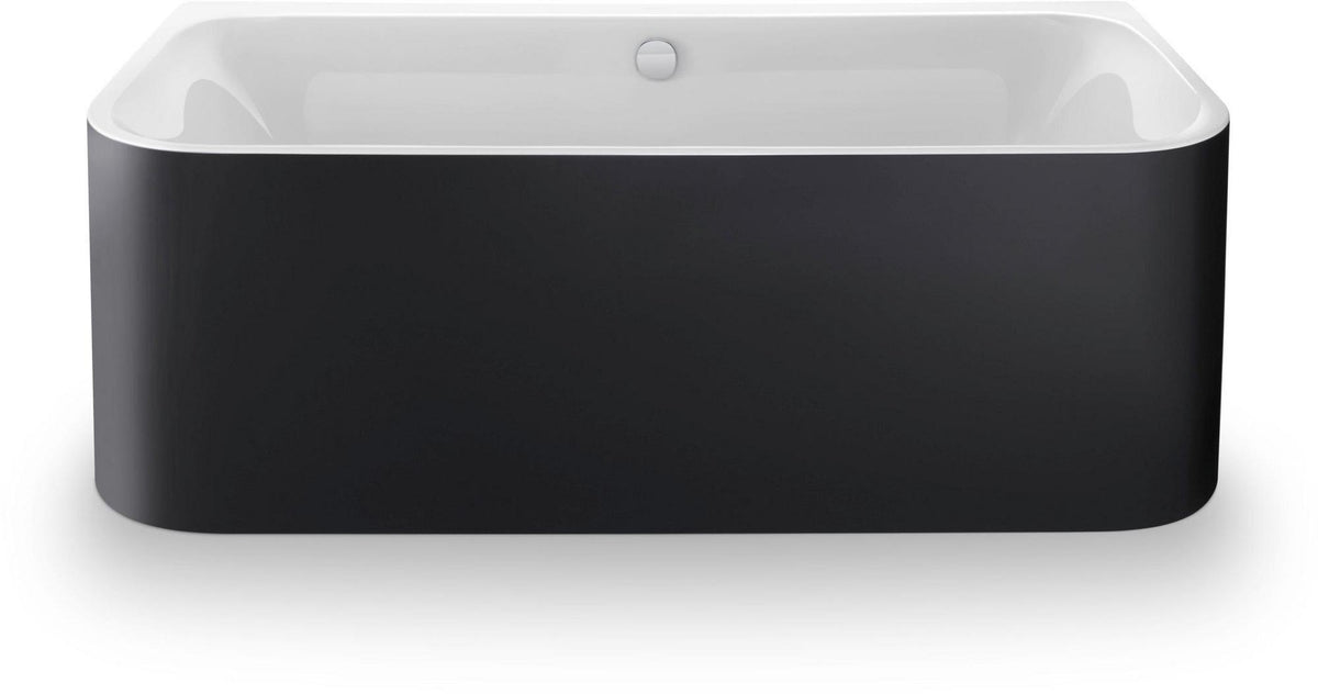 DURAVIT Happy D.2 Plus Badewanne 1800x800 mm Weiß/Graphit – 2-Sitzer mit Rückenschrägen